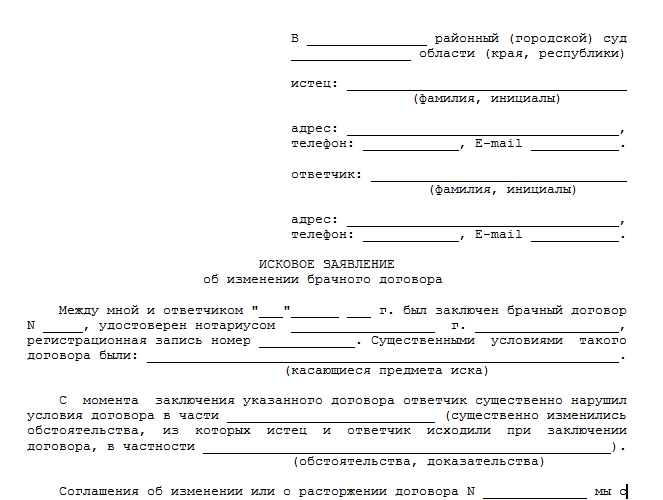 Изменение и расторжение договора скачать